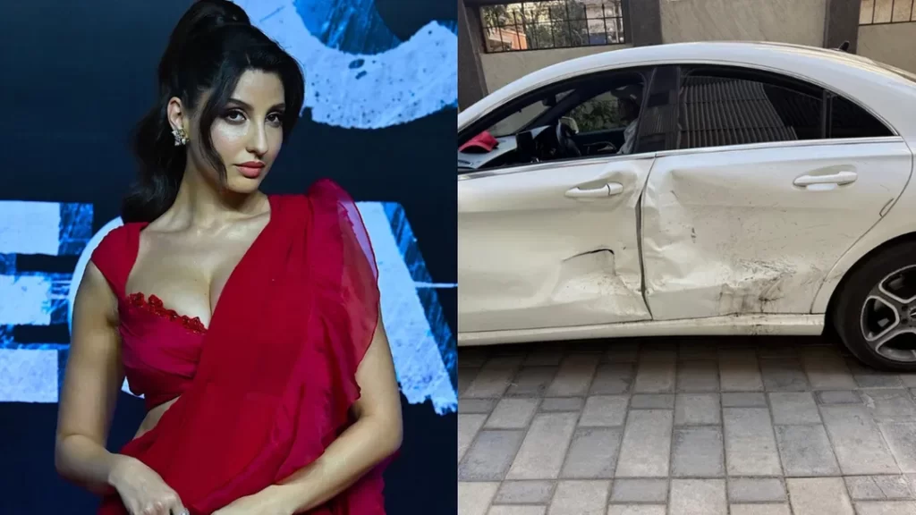 नोरा फतेही का कार एक्सीडेंट